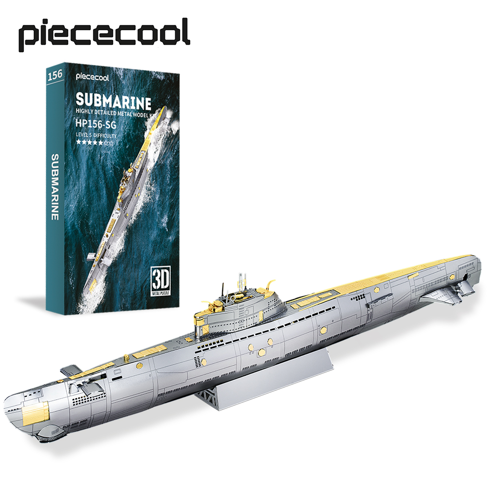 Piececool 3D Metal Puzzles for Adults, Military Submarine Metal Model Building Blocks Sets , Christmas Birthday Gifts for Kids ราคา 599 บาท*ส่งฟรี