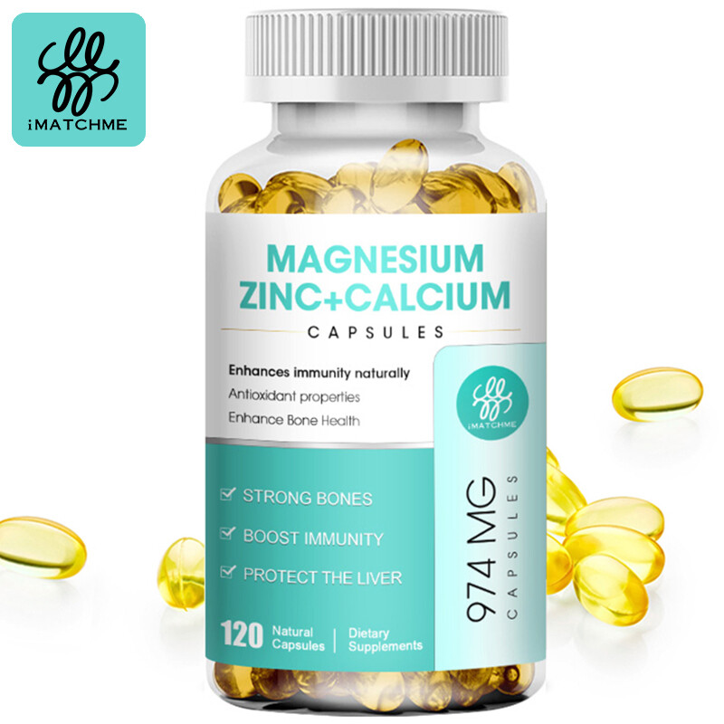 Viên nang tăng trưởng phức hợp canxi magiê kẽm IMATCHME Multivitamin (VD3 + K2) hỗ trợ sức mạnh xương và khớp hệ thống miễn dịch