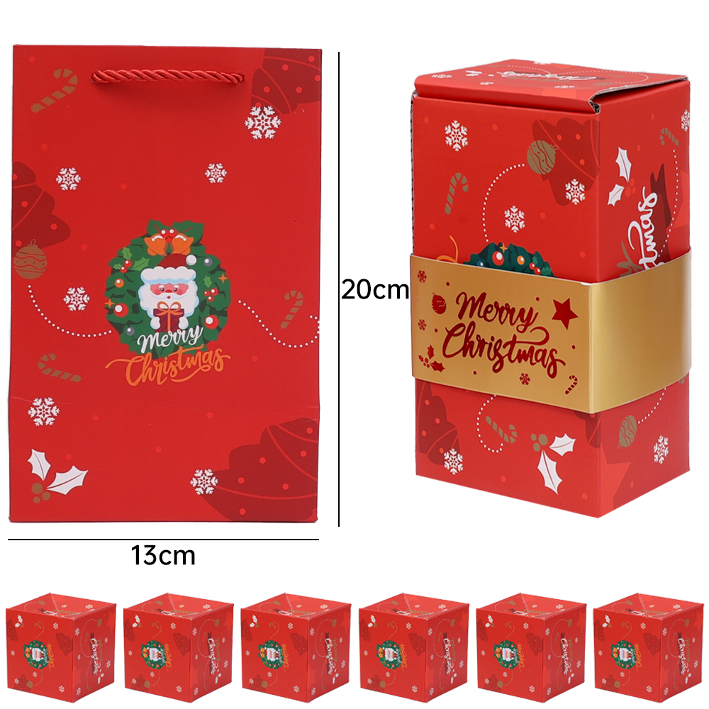 Christmas Surprise Bounce Box Folding Paper Box / DIY Money Pop Up Explosion Box / Xmas Gift Box Party Decoration Supplies