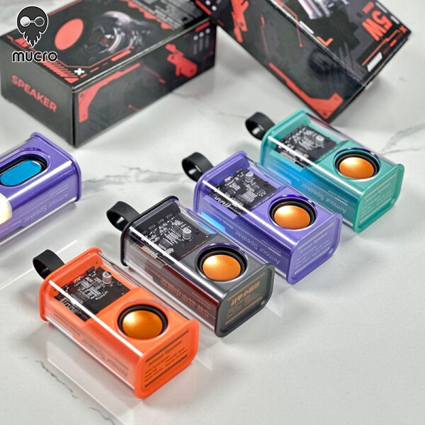 Mucro 5W Portable Mecha Series TWS Wireless Bluetooth Speaker ราคา 144 บาท*ส่งฟรี