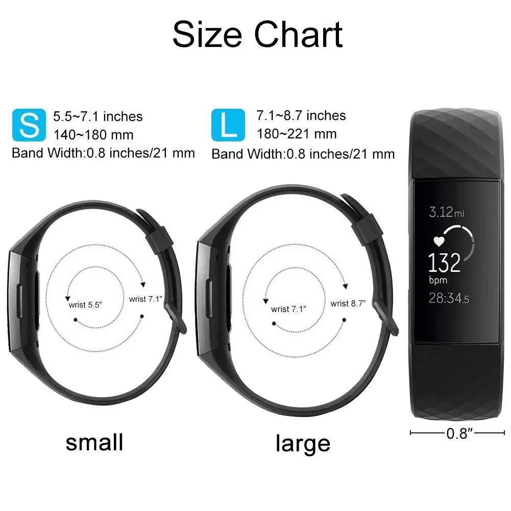 fitbit charge 3 width