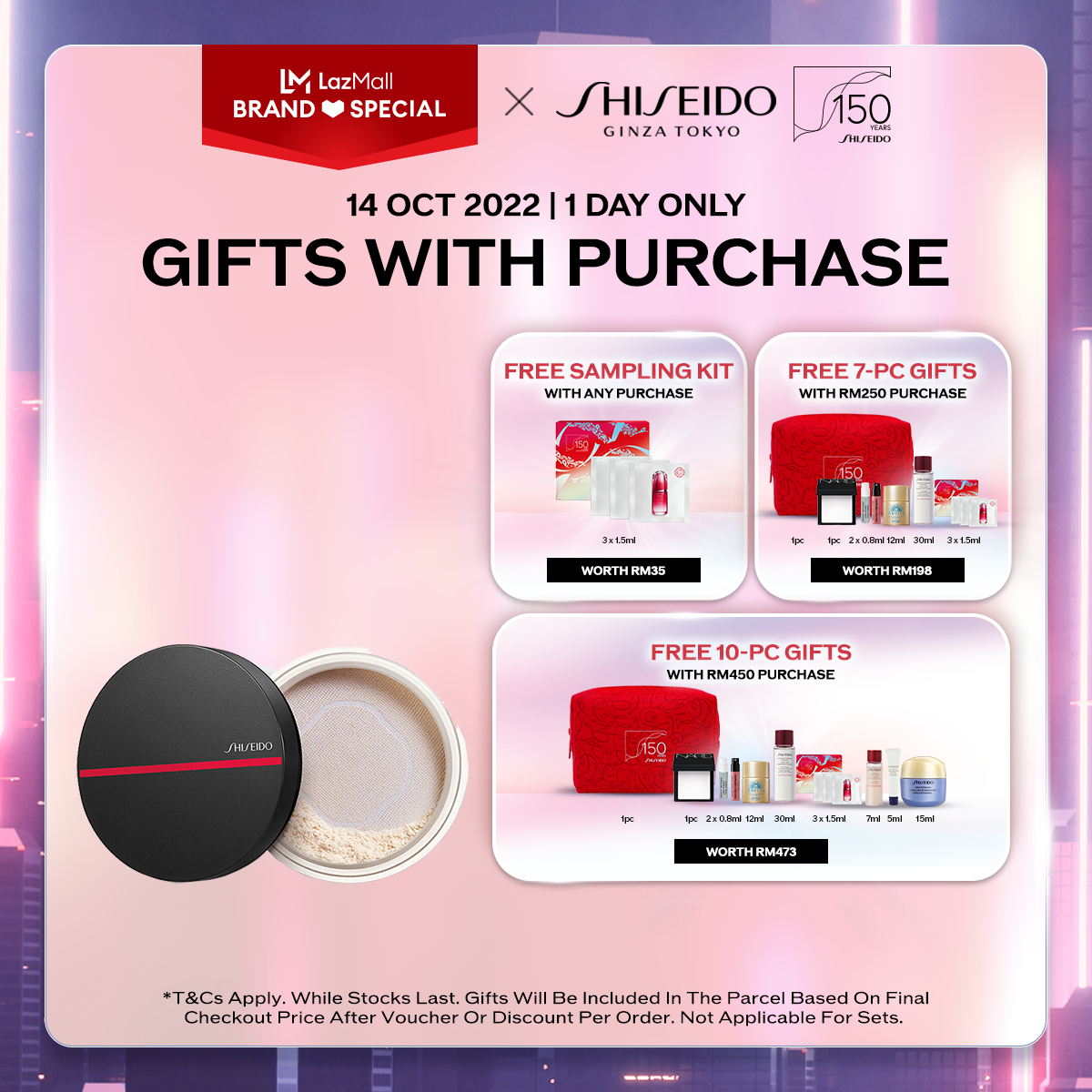 Gambar Shiseido Makeup Synchro Skin Invisible Silk Loose Powder (Radiant)