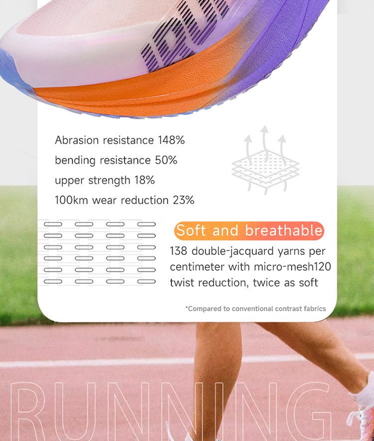 IRUNSVAN Heat 2.0 professional marathon running shoes men full length carbon fiber board sports shoes women ultra light breathable shock-absorbing long-distance running training shoes 24066 · v6