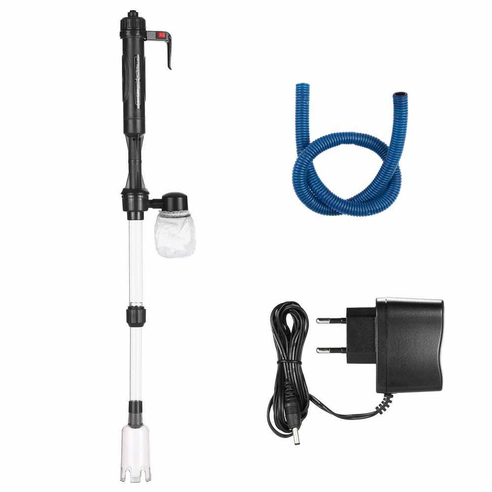 Electric Aquarium Fish Tank Water Changer Sand Washer Vacuum Siphon