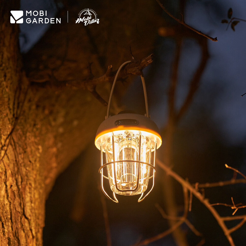 MOBI GARDEN Camping Hanging Lamp Lantern LED Lighting Table Lamp Outdoor - ยี่ห้อ Mobi Garden ราคา 591 บาท*ส่งฟรี