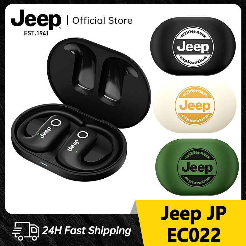 Jeep EC022 Open Ear Headphones, Bluetooth 5.3 Wireless Sports Headphones with Charging Case 24 Hours Playtime True Earbuds with Earhooks for Running, Walking, Workout ราคา 350 บาท*ส่งฟรี