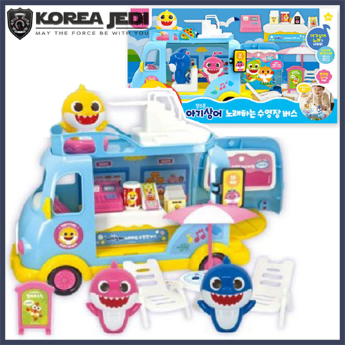 Pinkfong - Baby Shark Singing Swimming Pool Bus Vehicle Car with 3 Figure Melody Music (Korean) Toys Play Set for Baby Toddler Kids (Original Korea Pinkfong Model) ราคา 2,490 บาท*ส่งฟรี