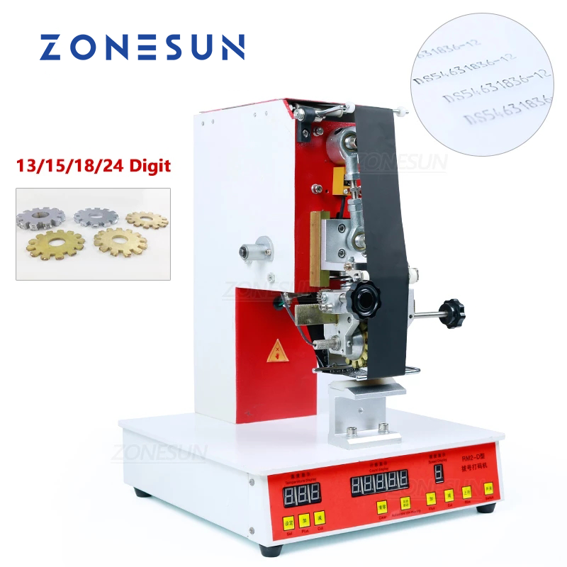 ZONESUN Electric Rolling Ribbon Printer Hot Thermal Printing Machine Date Batch On Leather Plastic Paper Bag Packing Box ราคา 19,660 บาท*ส่งฟรี