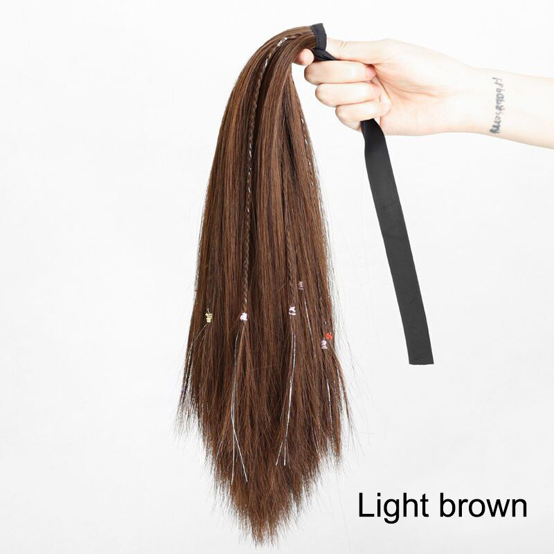 40cm Tổng hợp dài thẳng dài thẳng dễ thương kẹp dây rút tóc đuôi ngựa trong Kẹp tóc buộc tóc đuôi ngựa cho nữ