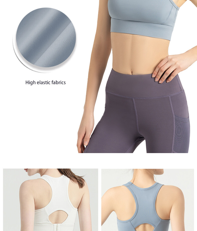 SUPERFLOWER Women's Breathable Sports Bra Absorb Sweat Shockproof Padded Athletic Gym Running Fiess Yoga Tops_voghion.com