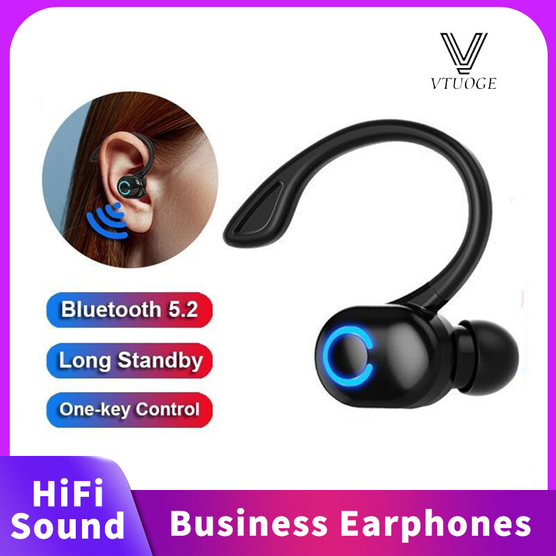 VTUOGE Wireless Bluetooth Earphone with HD Mic Stereo Earbuds Business Handsfree Headphones Sport Headset For Xiaomi Samsung Huawei ViVo Redmi Mobile Phone