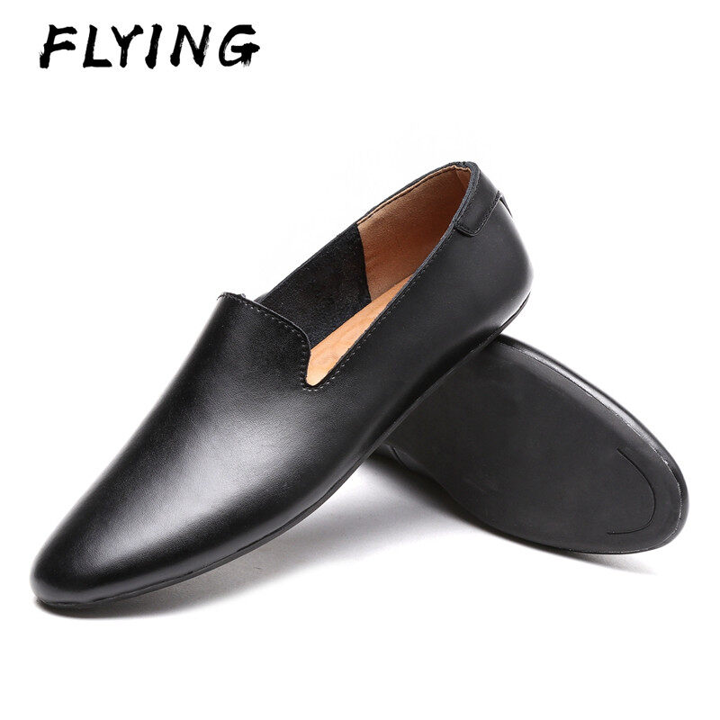 Giày Doudou Bay, Giày Da Mũi Nhọn Nhỏ Với Cá Tính Sành Điệu, Giày Da Nam Cao Cấp Thường Ngày, Giày Da Hợp Thời Trang Phong Cách Hàn Quốc Mùa Hè, Giày Lười Nam Một Bước Thoáng Khí