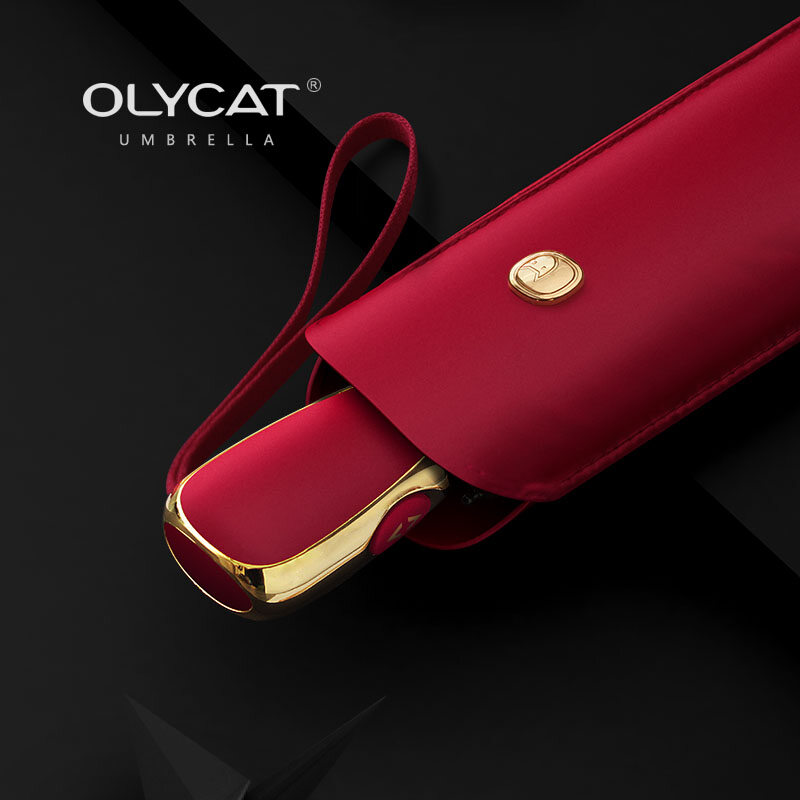 OLYCAT Dù Đi Mưa Siêu Nhẹ Ô Tự Động Cho Nữ Ô Che Nắng Chống Tia Cực Tím Gấp Tiện Lợi Dù 6 Sườn UPF50 + Ô Du Lịch Cho Bé Gái