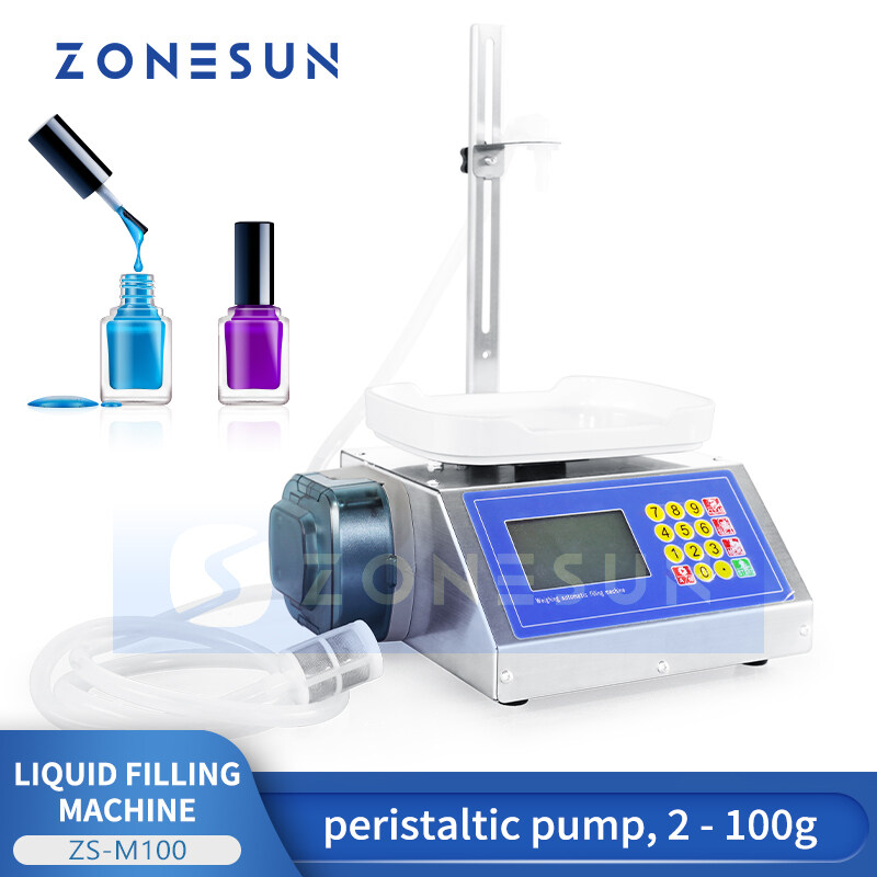 ZONESUN ZS-M100 Semi-Automatic Weighing Liquid Filling Machine ราคา 9,646 บาท*ส่งฟรี