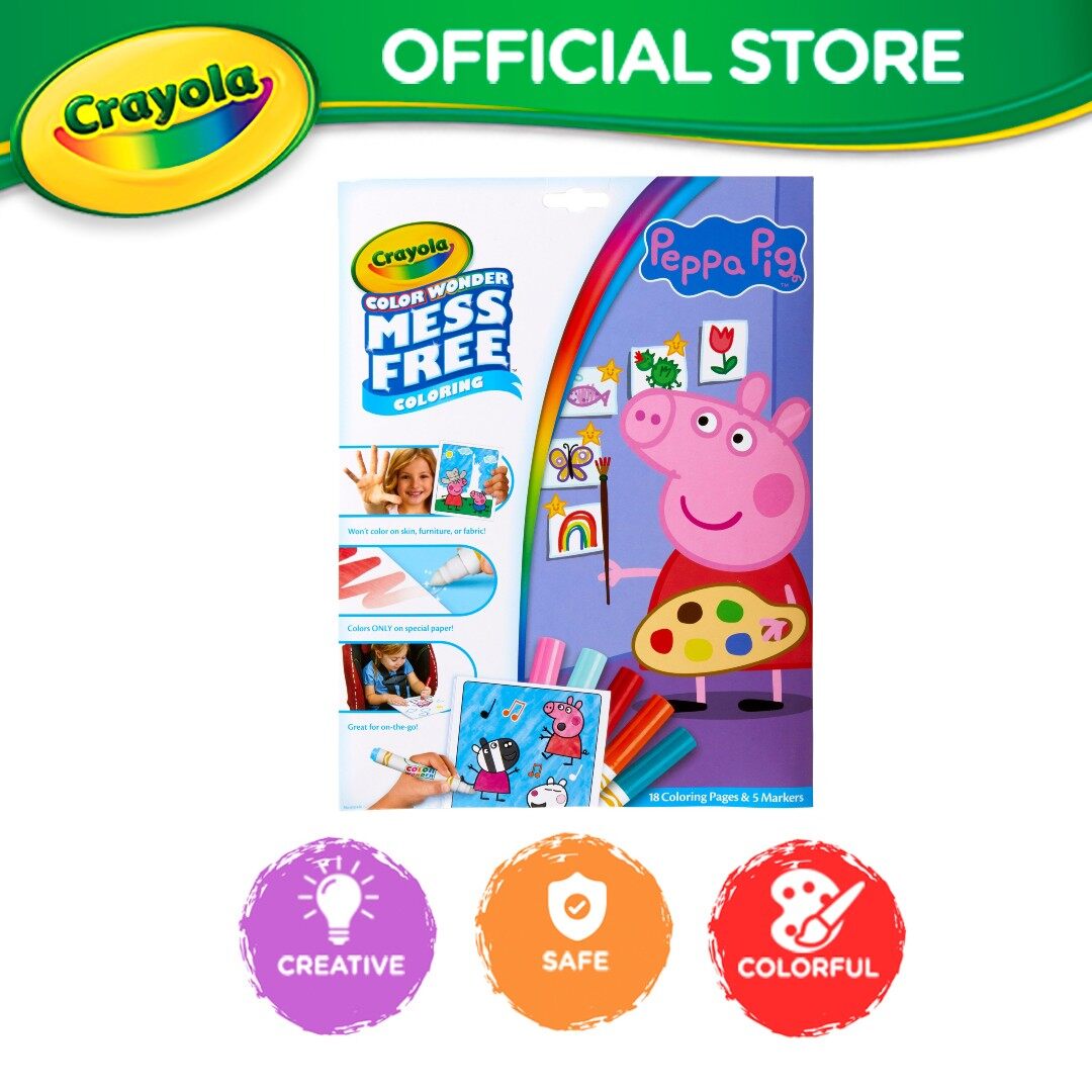 Mickey　Crayola　Age　and　Free　Color　the　Coloring　Racers　Wonder　Pad　Mess　Roadster　and　Markers　up　Lazada