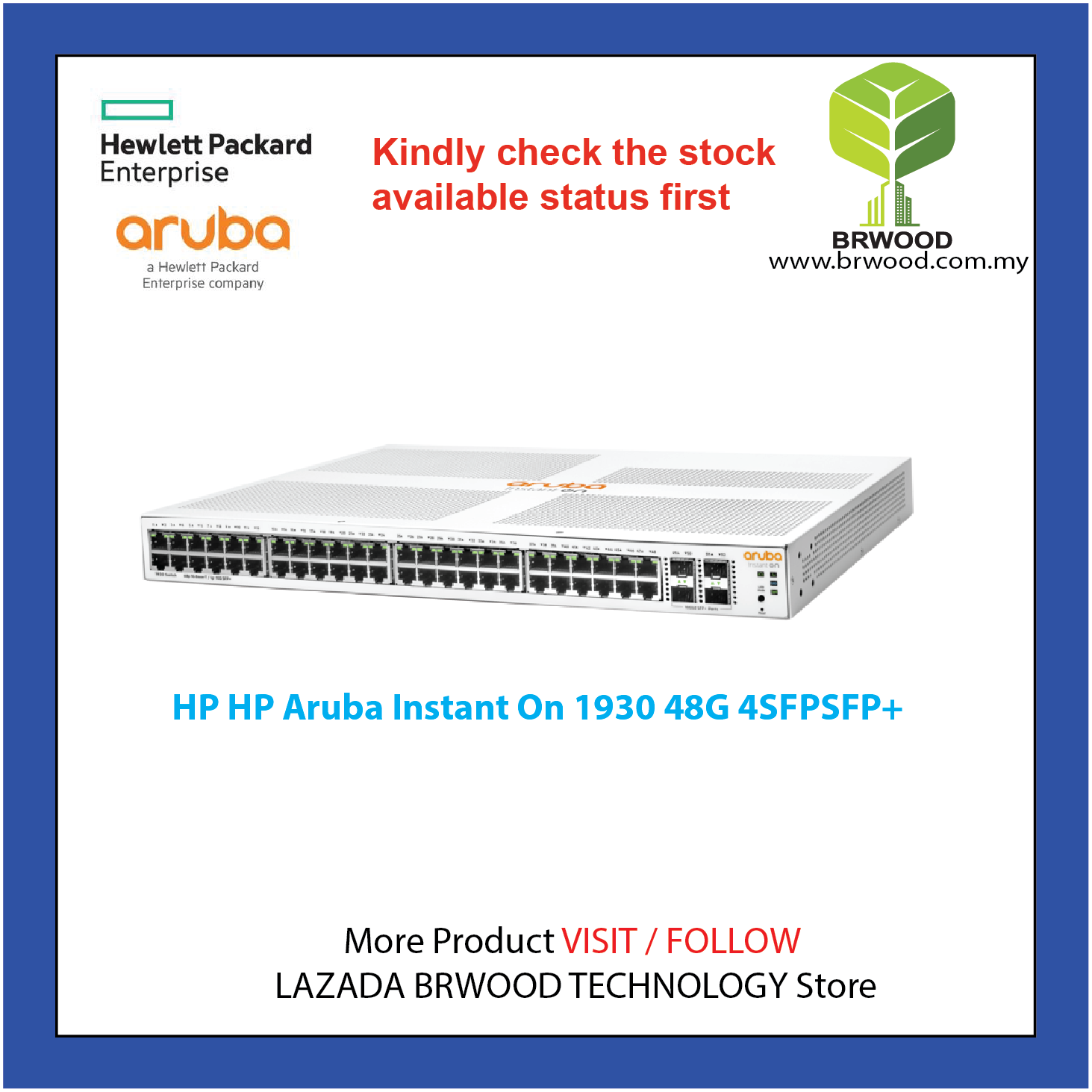 最安値挑戦 HP JL680A#ACF Aruba Instant On 1930 8G 2SFP Switch JP