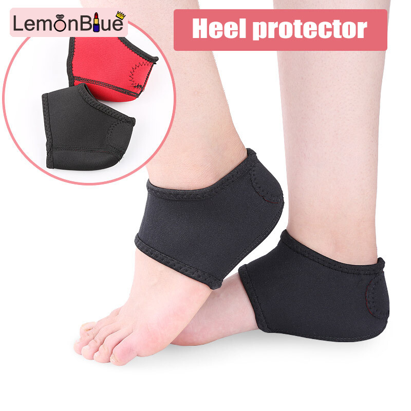Gambar LemonBlue 2Pcs Foot Ankle Pads Cushion Plantar Fasciitis Pain Relief Heel Arch Support Wrap