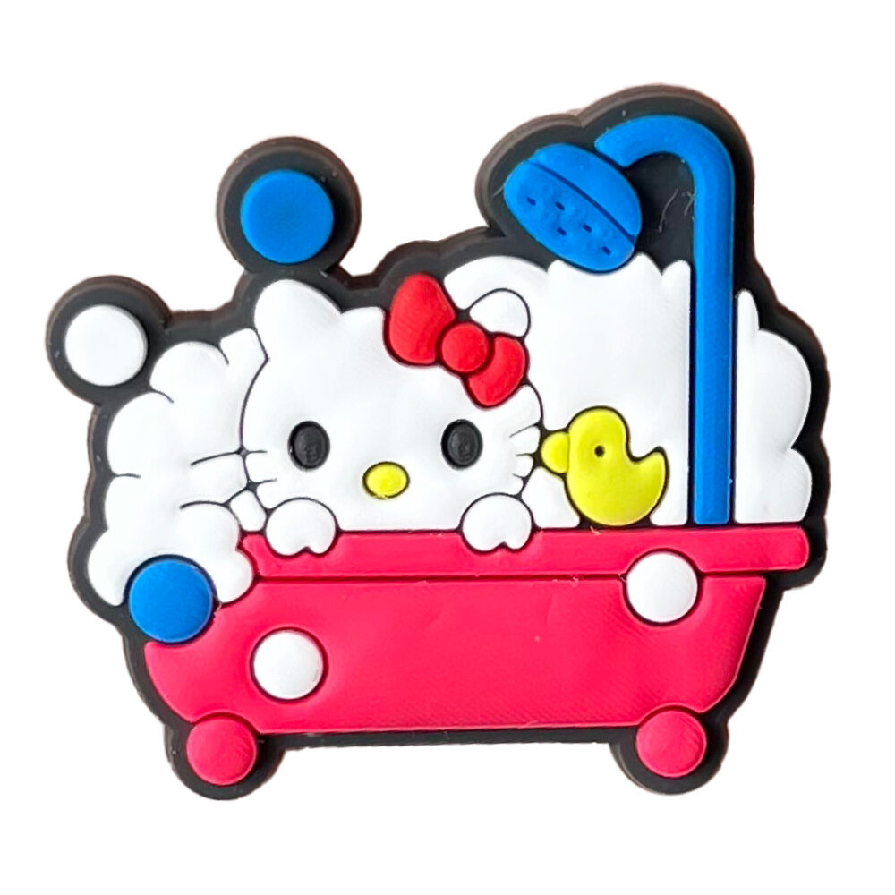 New 1PCS Cute Pink Cat DIY Hellokitty Shoe Charms PVC Decorate Sandals Buckle Accessories Pins For Girls Women Kids Birthday Lovely Gifts - 6