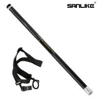SANLIKE แบบพกพา Telescopic คาร์บอนไฟเบอร์ตกปลา Landing สุทธิ Handle Rod Pole ยืด Brail Retractable Gear Tool