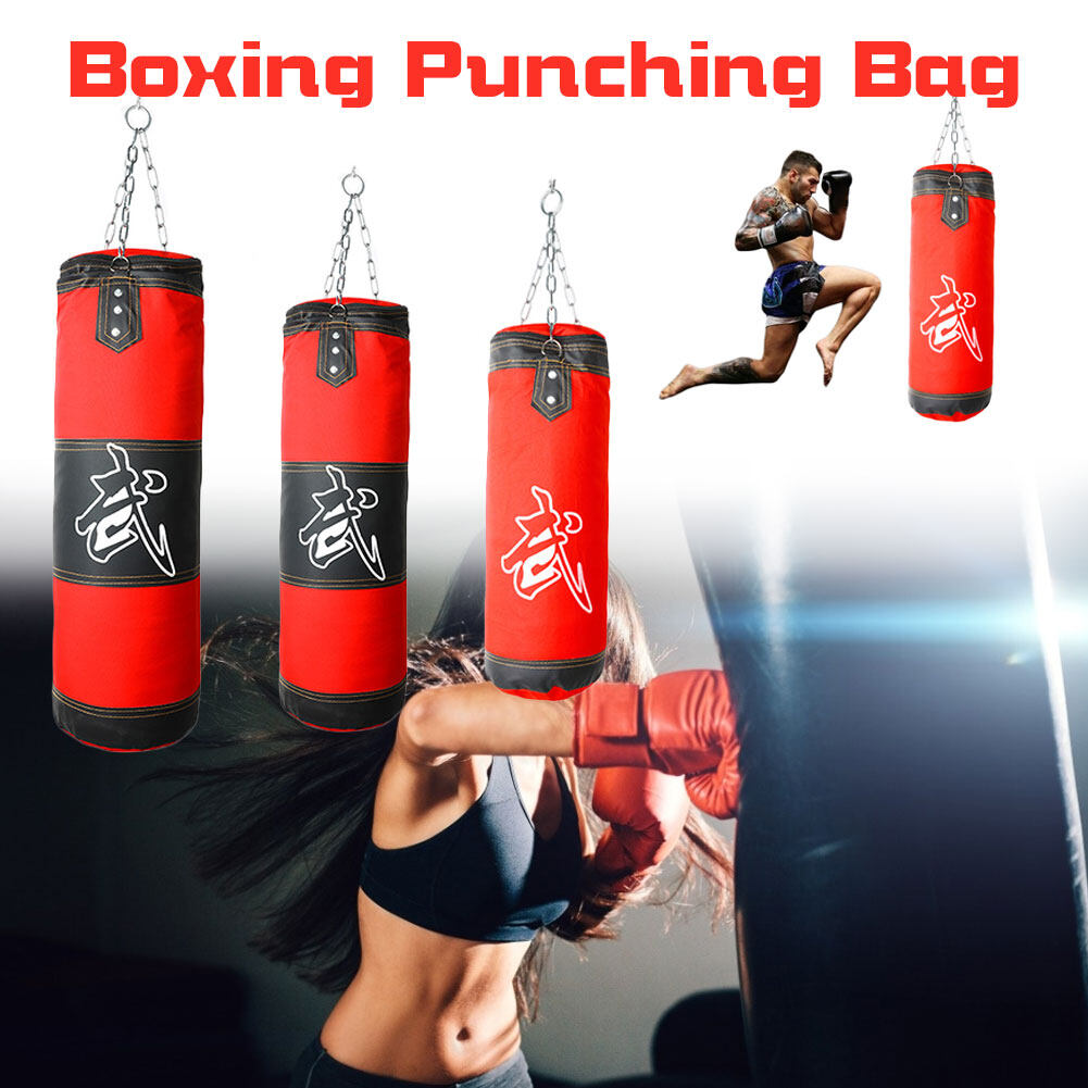 punching bag filling sawdust