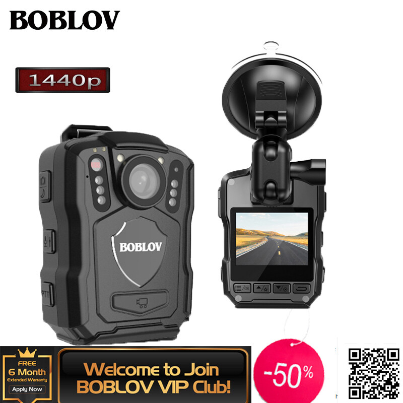 BOBLOV M5 Police Body Camera,1440P Body Mounted Cam, 64G/128G/256G Body Camera Built-in 4200MAH Battery, IP67 Waterproof, Night Vision Law Enforcement with Car Suction Mount ราคา 4,890 บาท*ส่งฟรี