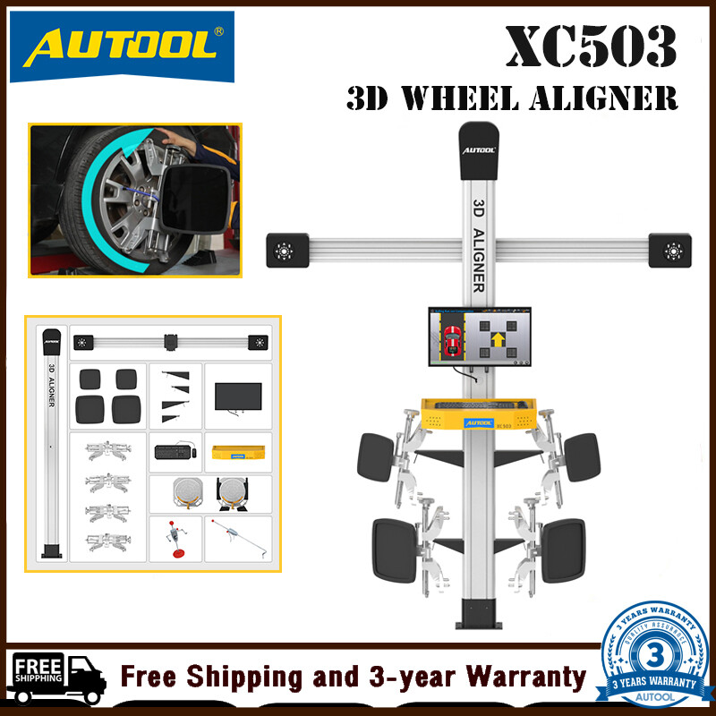 AUTOOL XC503 Export Mode Car 3D Wheel Alignment Machine Equipment Wheel Aligner ราคา 179,205 บาท*ส่งฟรี
