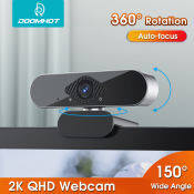 DoomHot 2K HD Autofocus Webcam with Microphone