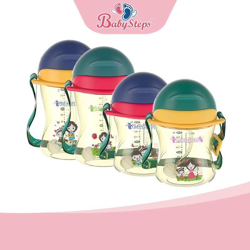 Babisil Baby Water Bottle Learning Cup  Training Cup Fee With Gravity Ball Straw Bottle Drinking Bottle kids sippy cup - Jenama Babisil Harga 75 Ringgit*Penghantaran Percuma