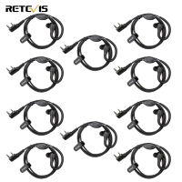 Retevis RT22 Walkie Talkies Earpiece with Mic 2 Pin Earhook Two Way Radio Earpiece for Retevis H-777 BaoFeng UV-5R Arcshell AR-5 AR-6 Two Way Radio(1 Pack)