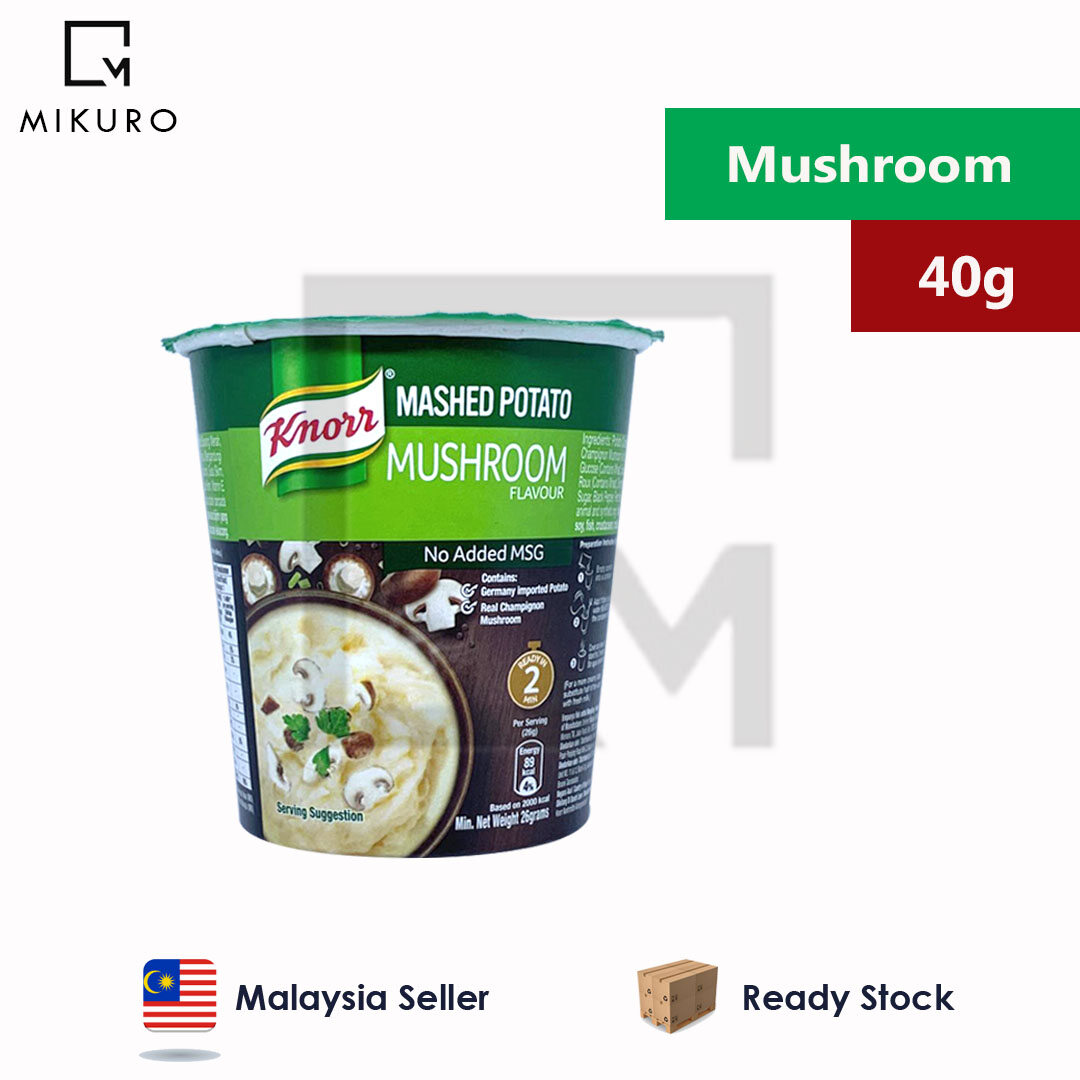 Knorr Mashed Potato Cup Mushroom 40g Lazada