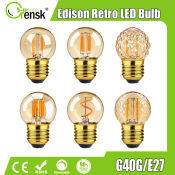 E27 G40 Dimmable LED Bulb - Antique Retro Warm White