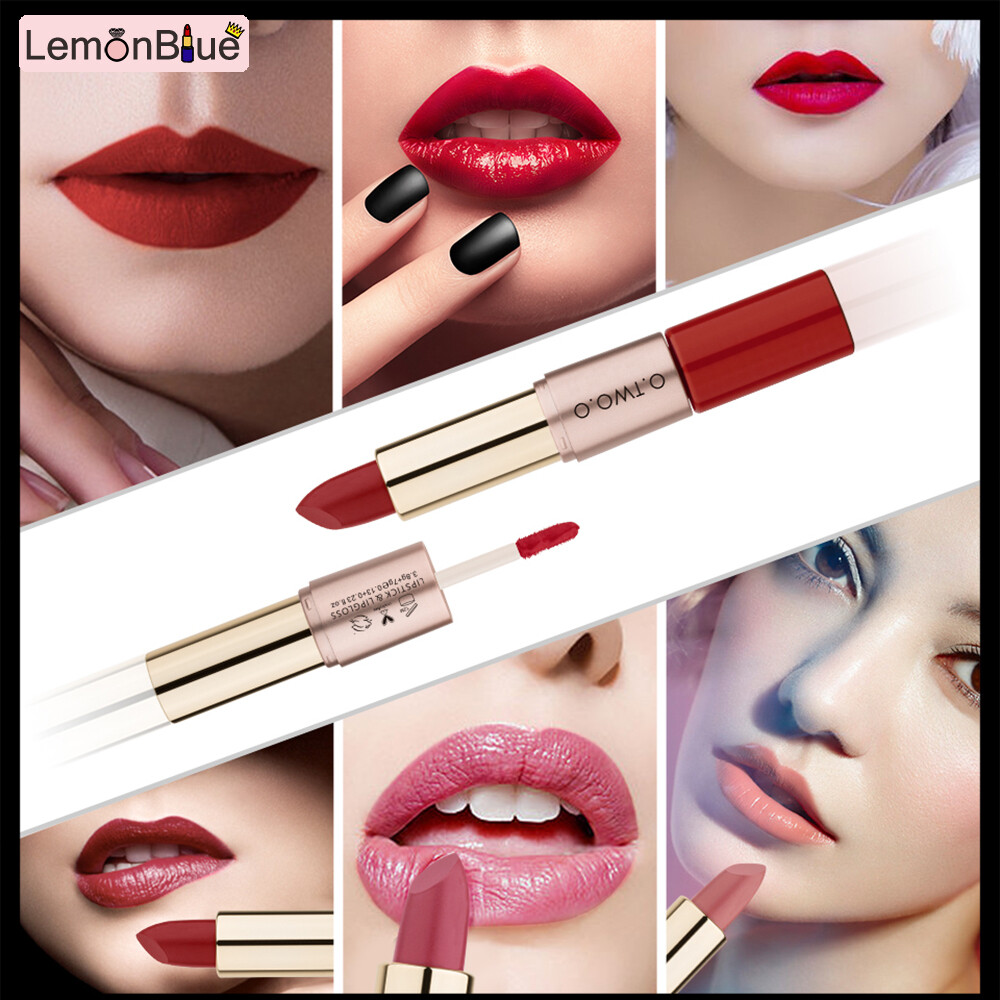 Gambar LemonBlue 2 in 1 Velvety Lipstick Long Lasting Nonstick Cup Not Fade Makeup Cosmetics For Girl Women Velvety Lipstick 2 in 1 Velvety Lipstick Long Lasting Nonstick Cup Not Fade Makeup Cosmetics Long Lasting Nonstick Cup Not Fade 2 in 1