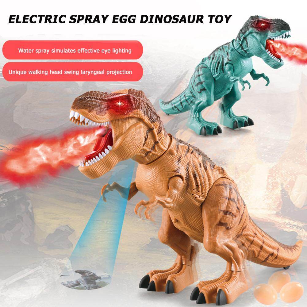 dinosaur walking and laying eggs