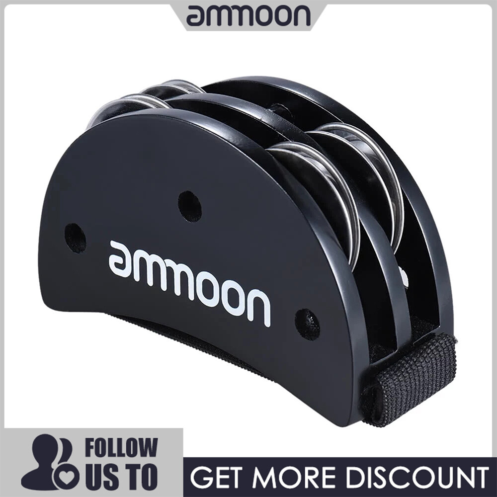 [ammoon]Elliptical Cajon Box Drum Companion Black