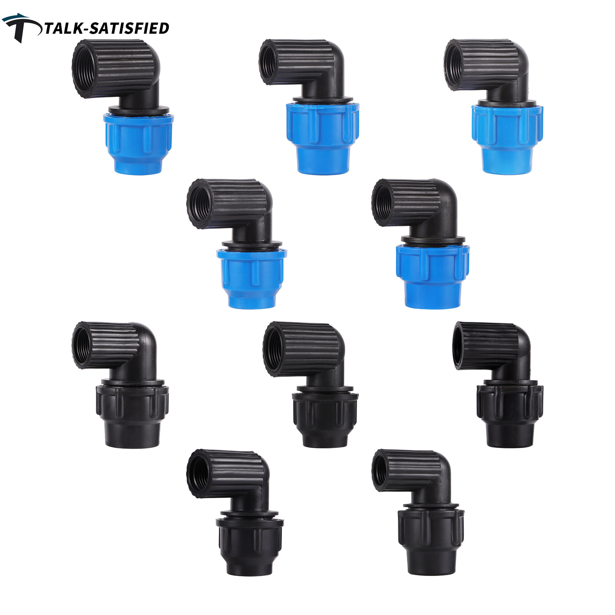 1/2" 3/4" to 20/25/32mm Thread Elbow Reducer Color PE Pipe PVC Pipe Connection Fitting Agricultural Irrigation PE Pipe Fittings ราคา 21 บาท*ส่งฟรี