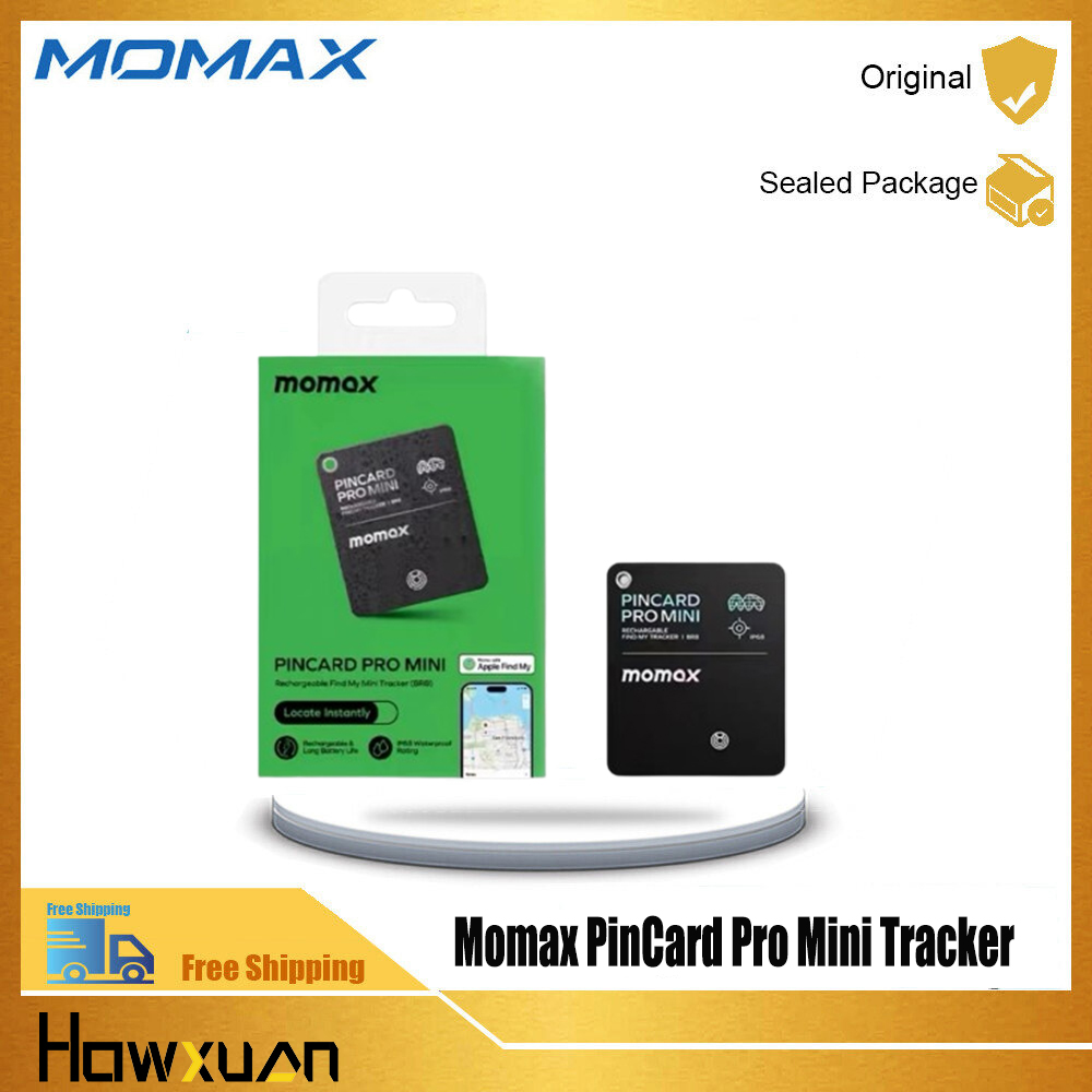 Momax Rechargeable Bluetooth Tracker Key Finder IP68 Waterproof PinCard Pro Mini Tracker Smart Tracking Tag ราคา 1,114 บาท*ส่งฟรี