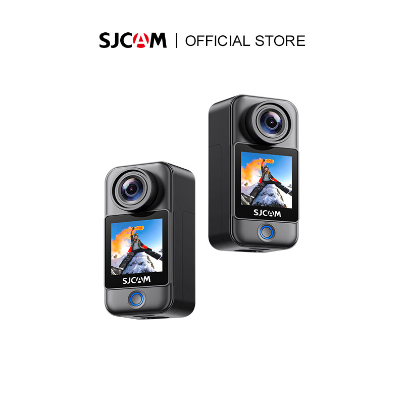  Sjcam C300 4K 6-Trục Con Quay Camera hành động Wifi Ngón Tay Cái điều khiển bằng cảm ứng Màn Hình Kép Cho Trực Tiếp máy ghi âm lái xe lái mô-tô DV thể thao Cam 