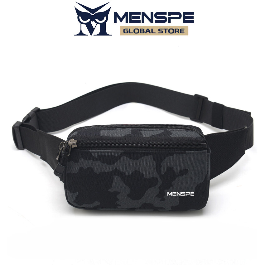 MENSPE Beltbag For Men Men Sports Waist Bag Fashion Men Bag Chest Bag Shoulder Bag Sports Bag Waterproof Oxford Dual Zipper Large Capacity Design Running Bum Bag Portable Gym Bag for Running Cycling Hiking Walking Belt Bag Men