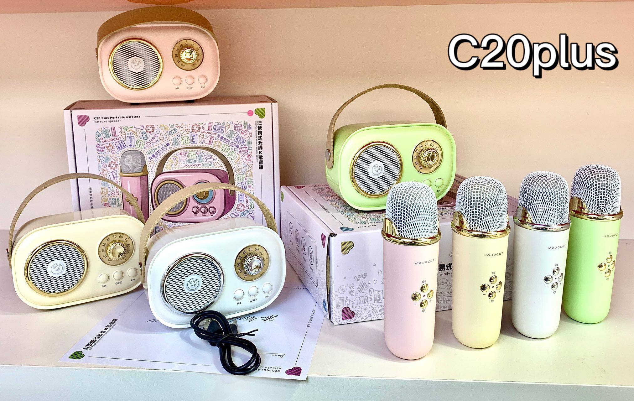 Loa Bluetooth Micro Karaoke C20 Cộng Với Mini Karaoke loa bluetooth Loa kèm micro Không Dây Dung Lượng loa lớn Di Động Không Dây Chất Lượng Cao Âm Thanh