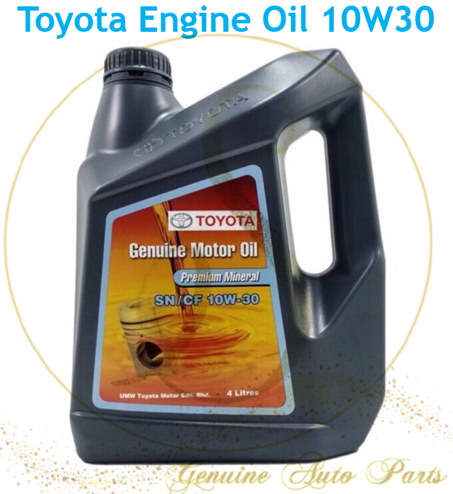 ORIGINAL TOYOTA ENGINE OIL PREMIUM MINERAL 10W30 10W-30 4L