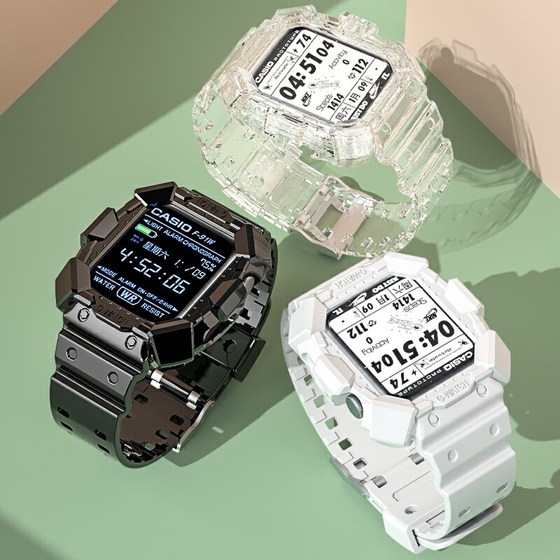 Case + Silikon Transparan Sport Band untuk Apple Watch 38/40/42/44Mm Gelang  Tali untuk Apple Watch Seri SE 6 5 4 3 Gelang Jam Band | Lazada Indonesia