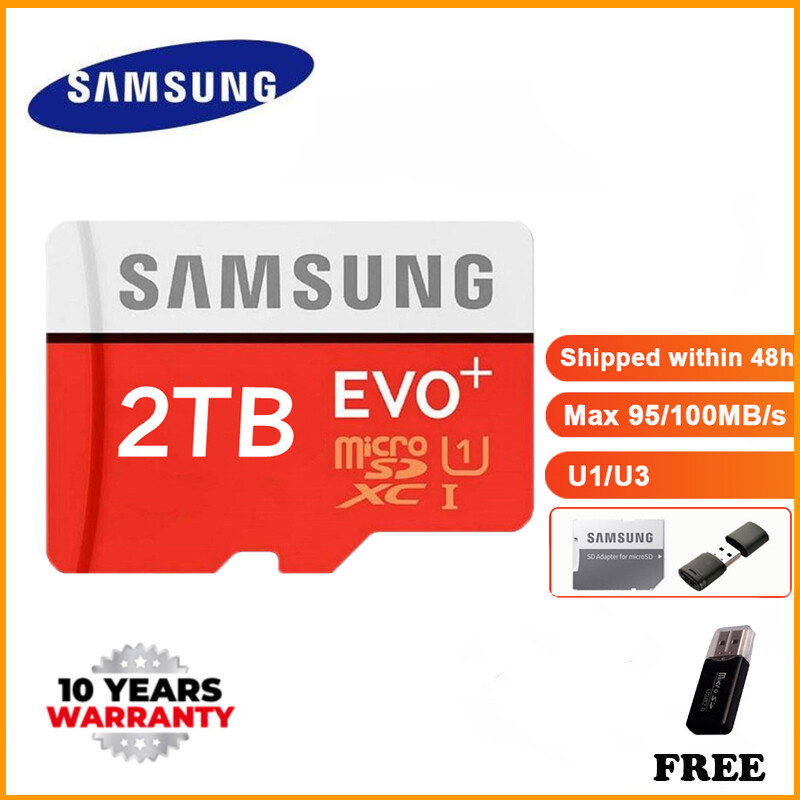 100% Original SANSUNG-tarjeta de memoria Microsd, 128GB 256GB 512GB 1024GB 2000GB 1TB SDHC, SDXC, grado EVO + C10, UHS, tarjetas SD Flash TF(Free Card Reader) (Free Shipping) Harga  22 Ringgit*Penghantaran Percuma