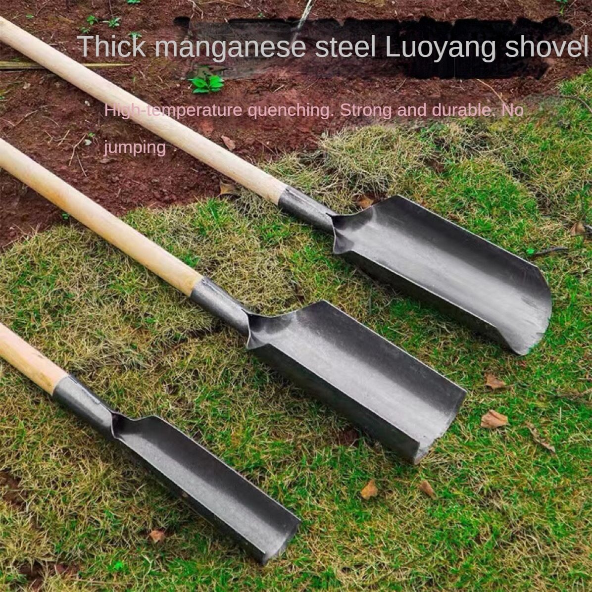 Thép mangan và dày Xẻng xúc Lạc Dương khoan đất cọc Xẻng đào hố đào