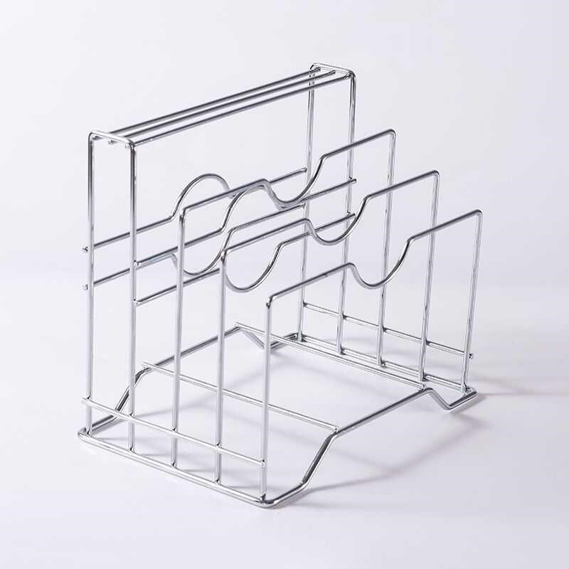 Gambar Pot cover rack desktop kitchen rack storage rack cutting board rack knife rack multi functional multi layer kitchen supplies haberdashery