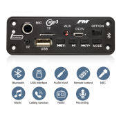 DC 5V Bluetooth MP3 Decoder with 6W Amplifier & FM Radio