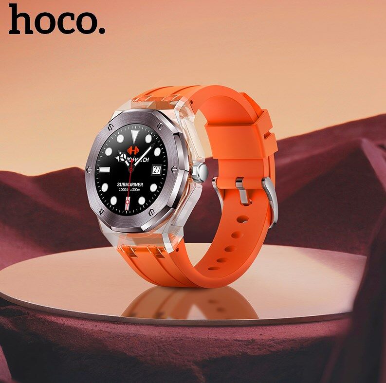 【Use Time 7 Days】HOCO Y13 Smart Sports Watch Unisex 1.09inch Touch Screen Sport Watches Fitness Watch 3ATM Waterproof Bluetooth 5.0 Sleep Heart Rate Monitor Long Standby Time Universal For All Smartphones ราคา 900 บาท*ส่งฟรี