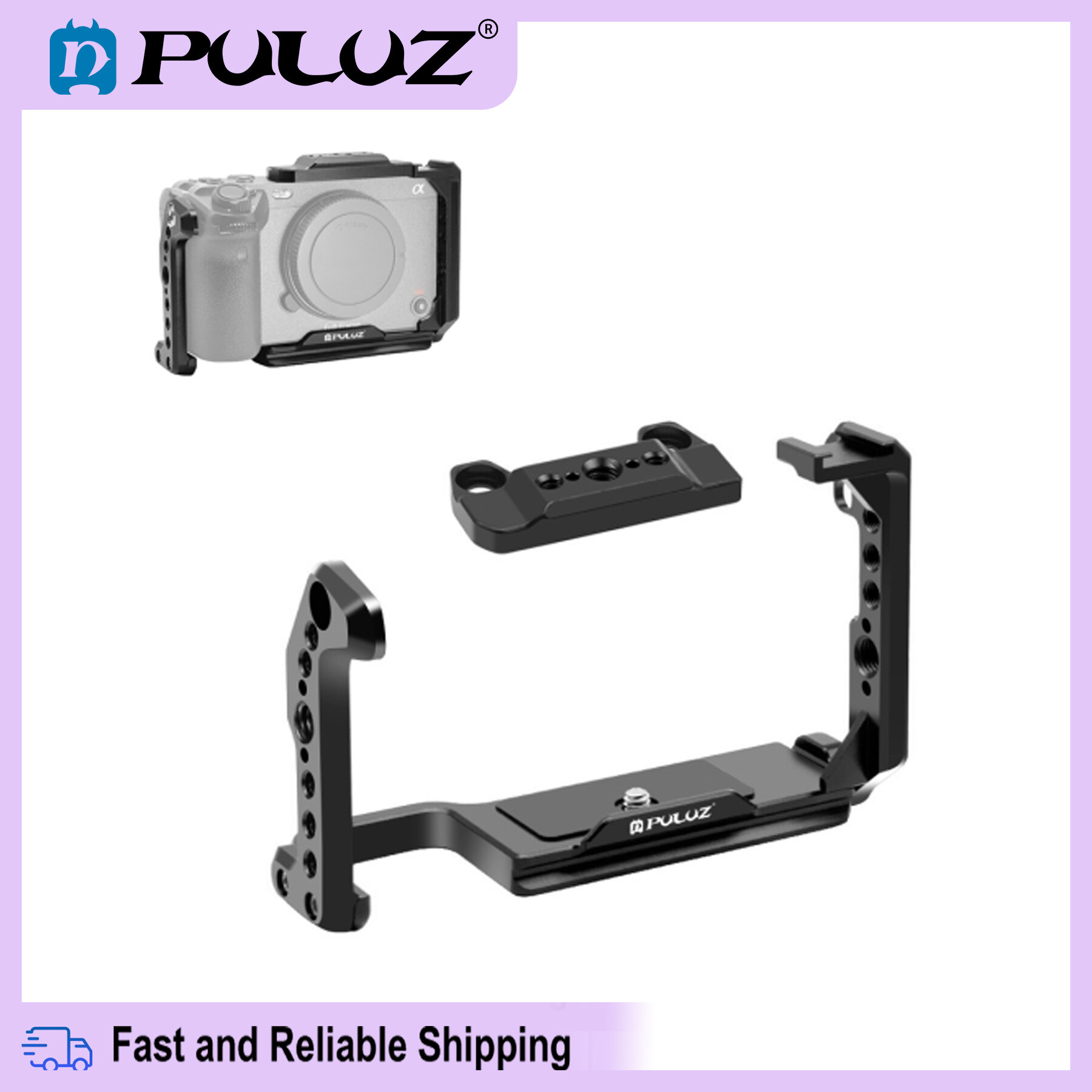 Ready Stock For Sony ILME-FX30 FX3 PULUZ Metal Camera Cage Stabilizer Rig