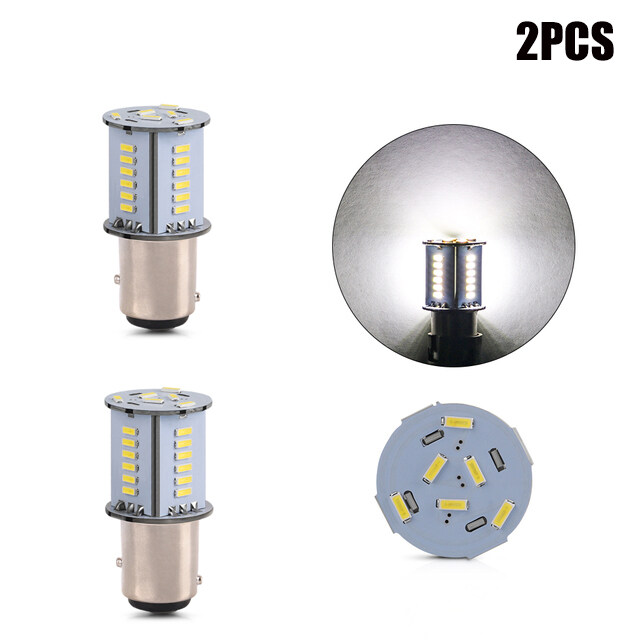 2 Chiếc Bóng Đèn 1157 Xe Hơi Đèn Tín Hiệu Rẽ LED BAY15D P21/5W Ô Tô 30SMD Phanh Đuôi Đỗ Xe Đảo Chiều Xe Máy Siêu Sáng Đèn Nhấp Nháy