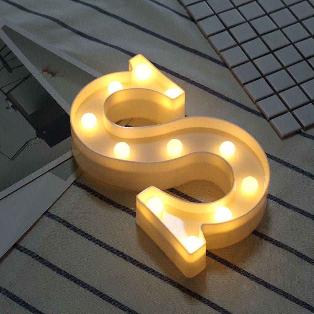 Mc Free Ship Led Marquee Letter Lights Sign 26 Alphabet Light Up Wedding Birthday Party Battery Powered Christmas Lamp Home Bar Decoration Lazada Singapore