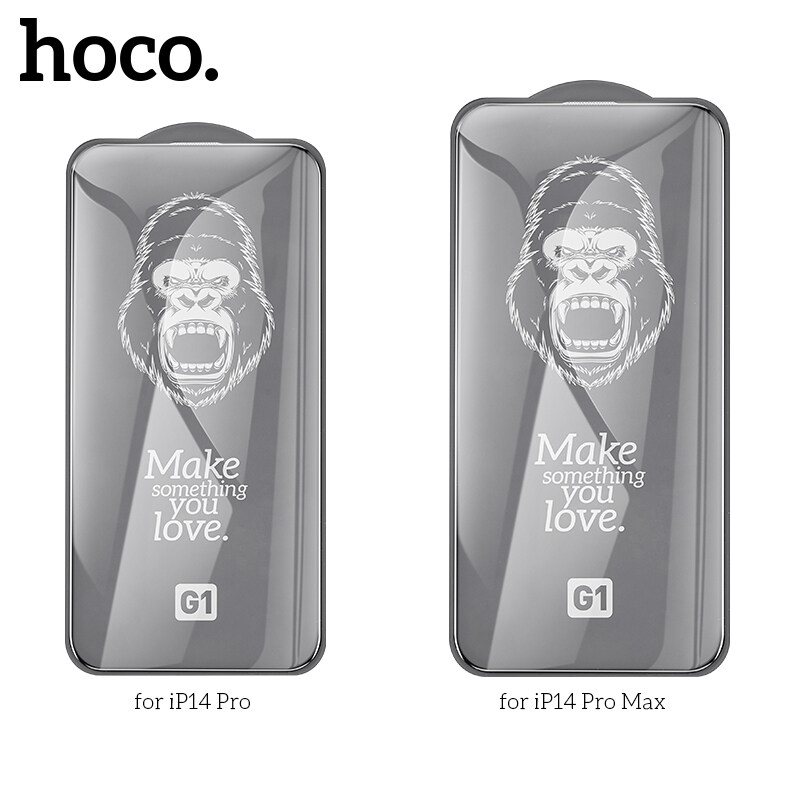 [Mới] HOCO Flash Đính Kèm Kính Cường Lực HD Toàn Màn Hình Lụa Cho iPhone 14 Pro. Cho iPhone 14 Pro MAX (G1) Kính Cường Lực Bảo Vệ Màn Hình
